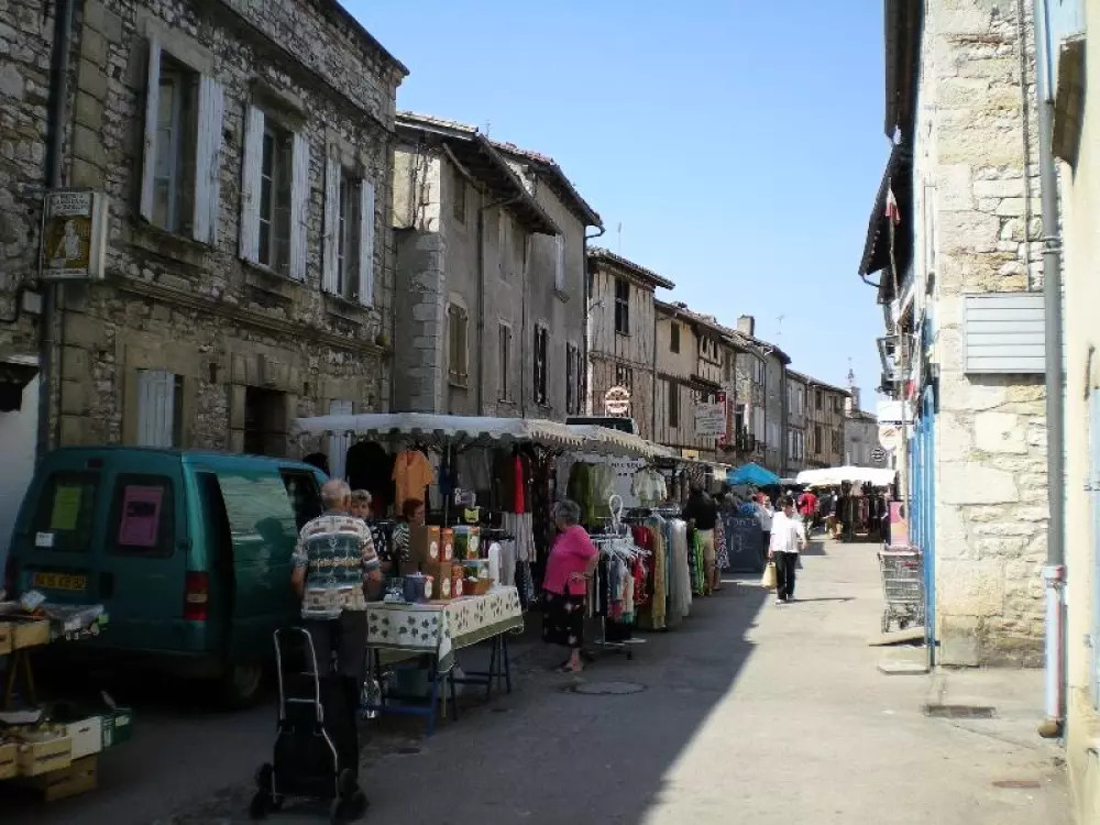 Le marché de Montricoux