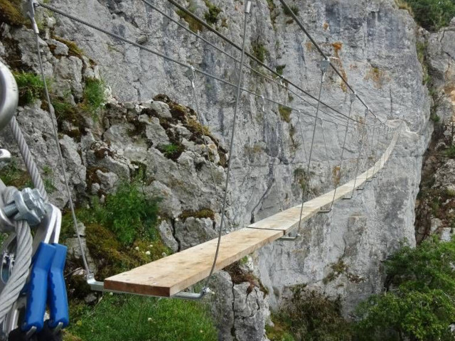 Via Ferrata aux alentours du camping du Faucon d'Or
